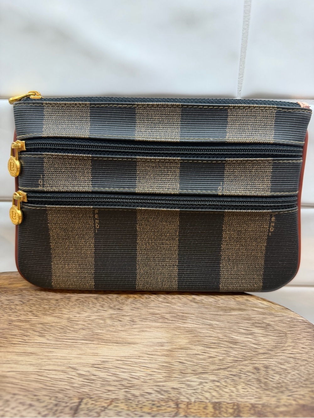 Vintage Fendi PenguinPouch in Black and Brown